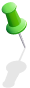 green pin
